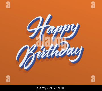 Vektortext „alles gute zum Geburtstag“ Stock Vektor