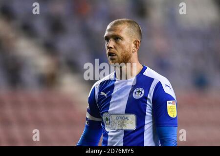 Joe Garner (14) von Wigan Athletic in Aktion während der Spiel Stockfoto