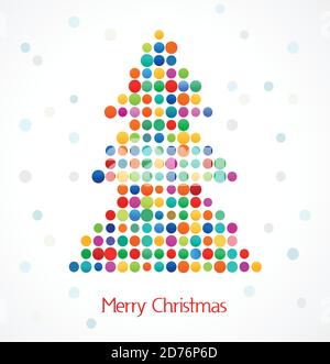 Weihnachtspixelbaum Stock Vektor