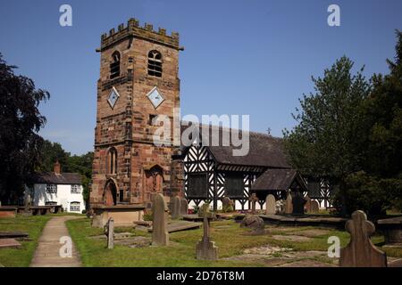 St. Oswald Kirche Lower Peover Chieshire Stockfoto