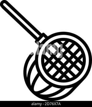 Poolnetz-Symbol. Umriss Pool Netz Vektor-Symbol für Web-Design isoliert auf weißem Hintergrund Stock Vektor