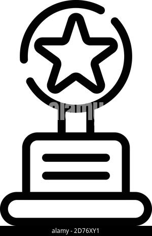 Symbol für Filmpreis. Skizzieren Sie Film Award Vektor-Symbol für Web-Design isoliert auf weißem Hintergrund Stock Vektor