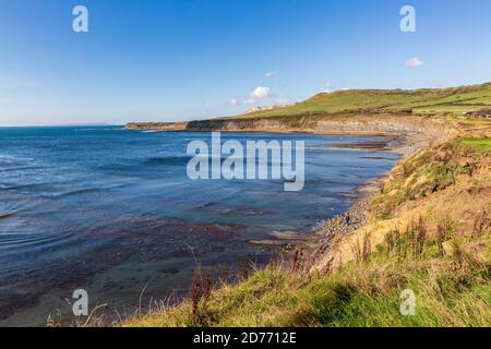 Kimmeridge Bay bei Flut an der Jurassic Coast in Dorset England Stockfoto