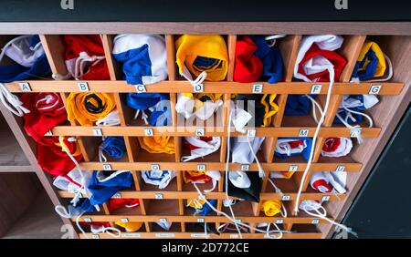 Navigationsbrücke, Ventus Australis Kreuzfahrtschiff, Magallanes und chilenische Antarktis Region, Chile, Südamerika, Amerika Stockfoto