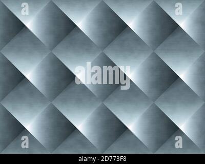 Modernes 3D-Nahtloses Muster. Graues geometrisches 3D-Muster. Stockfoto