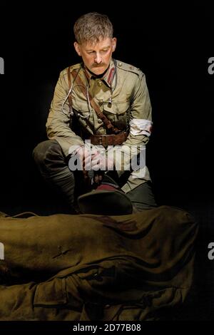 Gallipoli: The Scale of Our war ist eine Zusammenarbeit zwischen dem Te Papa Museum in Wellington und den Weta Workshops, Neuseeland. Stockfoto