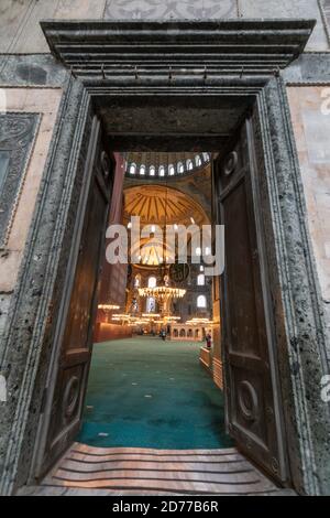 Hagia Sophia Große Moschee (Ayasofya Camii), Istanbul, Türkei Stockfoto