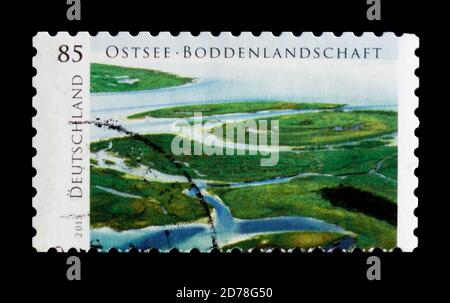 MOSKAU, RUSSLAND - 21. OKTOBER 2017: Eine Briefmarke gedruckt in Ausstellungen, Serie, um 19 Stockfoto