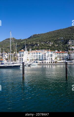 Gibraltar, Queensway Quay marina Stockfoto