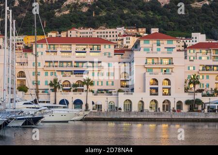 Gibraltar, Queensway Quay marina Stockfoto