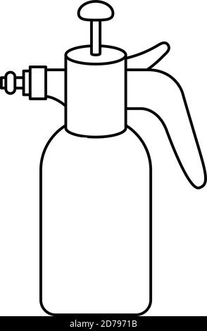 Sprühflasche Linie Stil Symbol Vektor Illustration Design Stock Vektor