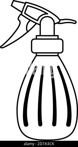 Sprühflasche Linie Stil Symbol Vektor Illustration Design Stock Vektor