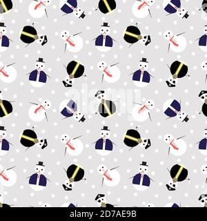 Weihnachtliches Muster im nahtlosen Musterdesign Stock Vektor