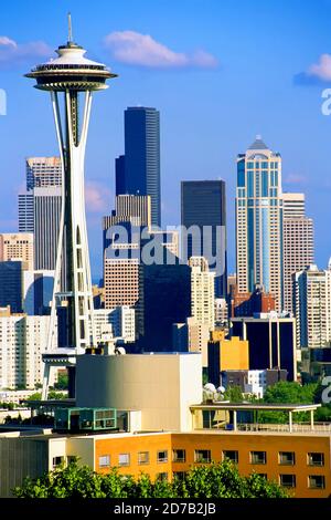 Skyline von Seattle, Washington Stockfoto