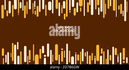 Abstrakter Hintergrund, Plakat, Banner von chaotischen vertikalen Linien, abgerundete Streifen. Geometrische Zusammensetzung. Anwendbar für Deckblätter, Plakate, Poster. Stock Vektor