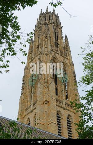 Harkness Tower in Yale University, New Haven, Connecticut, CT, USA. Stockfoto