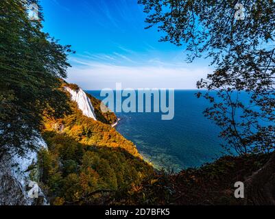 Ein Blick auf die Kreidefelsen von Rügen Stockfoto