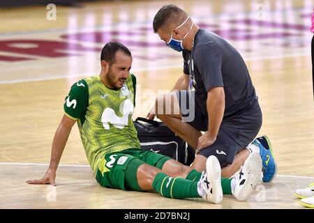 Barcelona, Spanien. Oktober 2020. Boyis von Inter FS während des LNFS-Spiels zwischen FC Barcelona und Inter FS im Palau Blaugrana am 21. Oktober 2020 in Barcelona, Spanien. Bild: Dax Images/Alamy Live News Stockfoto