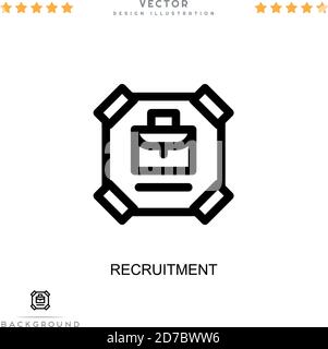 Einstellungssymbol. Einfaches Element aus der digitalen Störungs-Sammlung. Symbol für Linienrekrutierung für Vorlagen, Infografiken und mehr Stock Vektor