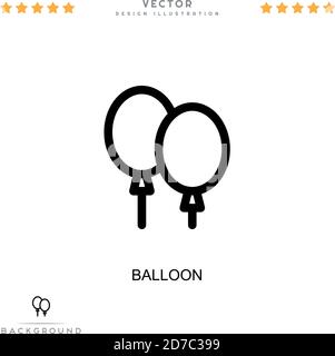 Sprechblasensymbol. Einfaches Element aus der digitalen Störungs-Sammlung. Linienballon-Symbol für Vorlagen, Infografiken und mehr Stock Vektor