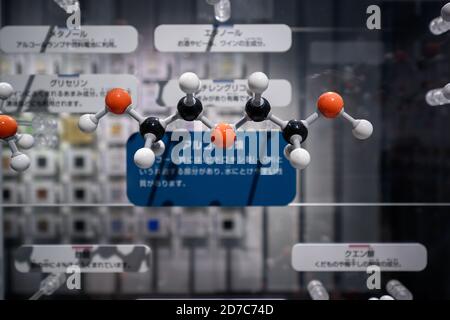 Nagoya / Japan - Nov 27 2019 : Modellausstellung für die Wissenschaft im Nagoya City Science Museum ist ein beliebtes Touristenziel. Stockfoto