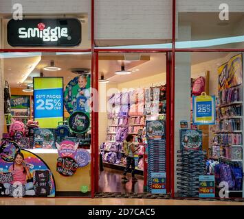 Brisbane, Queensland, Australien - 28. September 2019: Smiggle Store im Carindale Shopping Centre Stockfoto