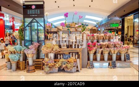 Brisbane, Queensland, Australien - 28. September 2019: Rosita Flowers Stall im Carindale Shopping Centre Stockfoto