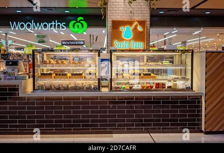 Brisbane, Queensland, Australien - 28. September 2019: Sushi Naru Store im Carindale Shopping Centre Stockfoto