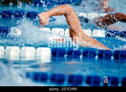 Allgemeine Ansicht während der Olympischen Spiele in Atlanta 1996 Schwimmen im Georgia Tech Aquatic Center in Atlanta, Georgia, USA. Quelle: Koji Aoki/AFLO SPORT/Alamy Live News Stockfoto