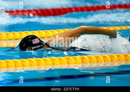 London, Großbritannien. September 2012. Kelley Becherer (USA) Schwimmen : Frauen 100m Freestyle S13 Finale während der Paralympischen Spiele in London 2012 im Olympic Park - Aquatics Centre in London, UK . Quelle: AFLO SPORT/Alamy Live News Stockfoto