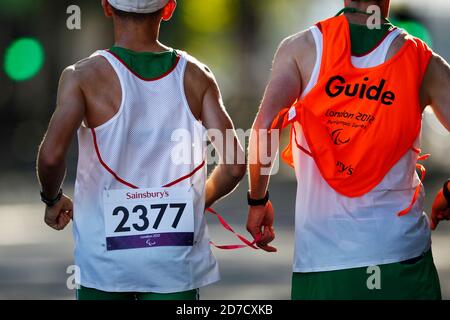 London, Großbritannien. September 2012. Allgemeine Ansicht Marathon : Männer Marathon T12 während der Paralympischen Spiele 2012 in London, Großbritannien. Quelle: AFLO SPORT/Alamy Live News Stockfoto