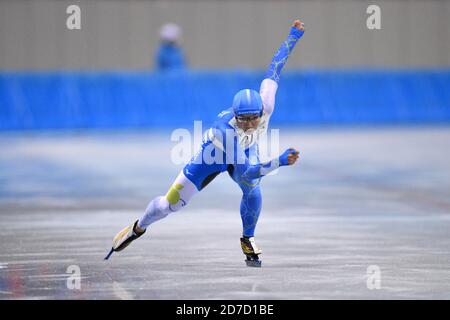 Nagano, Japan. Kredit: MATSUO. Oktober 2020. NAO Kodaira Speed Skating : die 27. All Japan Speed Skating Single Distance Championships official practice at M-Wave in Nagano, Japan. Kredit: MATSUO .K/AFLO SPORT/Alamy Live Nachrichten Stockfoto