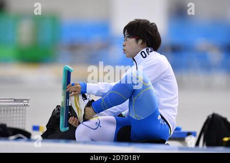 Nagano, Japan. Kredit: MATSUO. Oktober 2020. NAO Kodaira Speed Skating : die 27. All Japan Speed Skating Single Distance Championships official practice at M-Wave in Nagano, Japan. Kredit: MATSUO .K/AFLO SPORT/Alamy Live Nachrichten Stockfoto