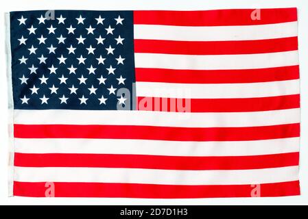 Nahaufnahme USA amerikanische Flagge von oben Stockfoto
