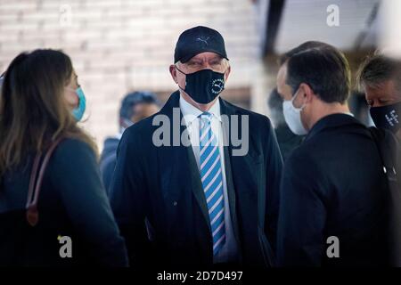 Der ehemalige deutsche Tennisstar Boris Becker kommt am Southwark Crown Court in London an, wo er vom Insolvenzdienst wegen Nichteinhaltung von Informationspflichten nach seiner Insolvenz angeklagt wird. Stockfoto