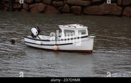 Little Halycyon Boot in Mousehole Cornwall, UK Stockfoto