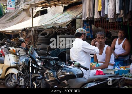 Mumbai, Indien - 23. März 2019: Blick auf Chor Bazaar in Mumbai. Stockfoto