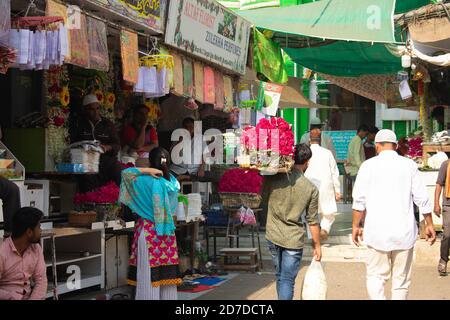 Mumbai, Indien - 24. März 2019: Blick auf Mahim darga in Mumbai. Stockfoto