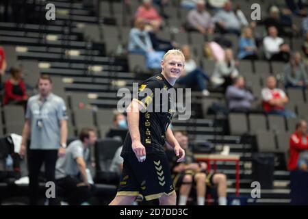 Aalborg, Dänemark. Oktober 2020. Patrick Wiencek (17) vom THW Kiel beim EHF Champions League-Spiel zwischen Aalborg Handball und THW Kiel in der Jutlander Bank Arena in Aalborg. (Foto Kredit: Gonzales Foto/Alamy Live News Stockfoto