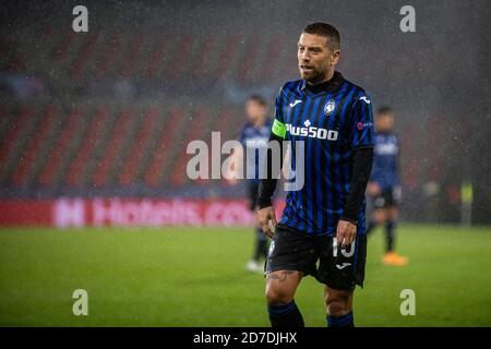 Herning, Dänemark. Oktober 2020. Alejandro Gomez (10) aus Atalanta, der während des UEFA Champions League-Spiels zwischen dem FC Midtjylland und Atalanta in der Gruppe D in der MCH Arena in Herning gesehen wurde. (Foto Kredit: Gonzales Foto/Alamy Live News Stockfoto