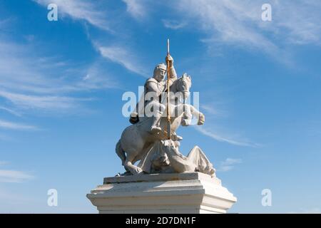 Die St. George Skulptur in Lamb Holm, Orkney Stockfoto