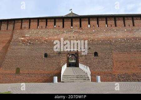 Kreml in Kolomna. Überreste einer Festung aus dem 16. Jahrhundert in der Stadt Kolomna im Osten der Region Moskau. Stockfoto