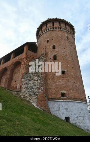 Kreml in Kolomna. Überreste einer Festung aus dem 16. Jahrhundert in der Stadt Kolomna im Osten der Region Moskau. Stockfoto