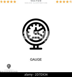 Messsymbol. Einfaches Element aus der digitalen Störungs-Sammlung. Linienanzeige-Symbol für Vorlagen, Infografiken und mehr Stock Vektor