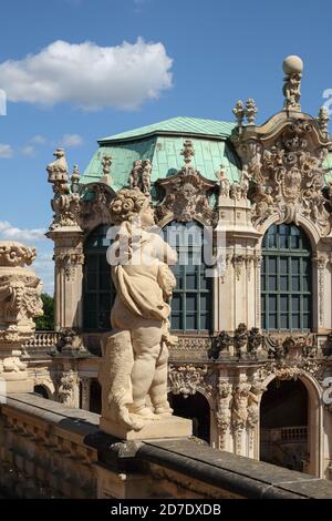 Barockarchitektur in Dresden Stockfoto