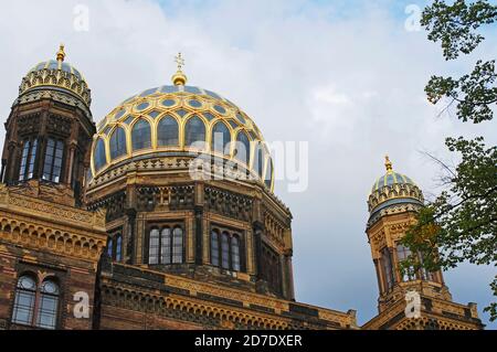 Neue jüdische Synagoge, Orianienburgerstrass, Berlin, Deutschland Stockfoto