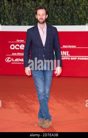 Rom, Italien. Oktober 2020. Benjamin Lavernhe bei der Premiere des Films 'The Speech/Le Disretis' beim 15. Internationalen Filmfestival Rom/Festa del Cinema di Roma 2020 im Auditorium Parco della Musica. Rom, 19. Oktober 2020 Quelle: dpa/Alamy Live News Stockfoto