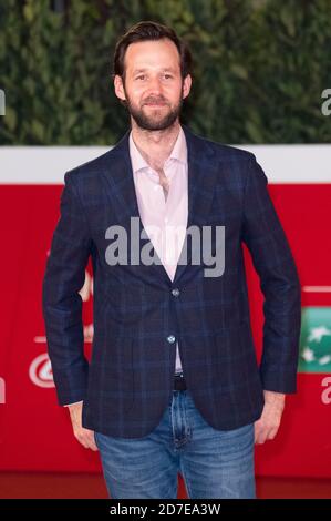 Rom, Italien. Oktober 2020. Benjamin Lavernhe bei der Premiere des Films 'The Speech/Le Disretis' beim 15. Internationalen Filmfestival Rom/Festa del Cinema di Roma 2020 im Auditorium Parco della Musica. Rom, 19. Oktober 2020 Quelle: dpa/Alamy Live News Stockfoto