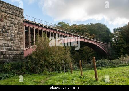Rund um Großbritannien - Victoria Bridge, Crossing the River Severn, Worcestershire, Großbritannien Stockfoto