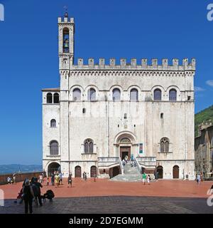 Palazzo dei Consoli in Gubbio, Italien Stockfoto